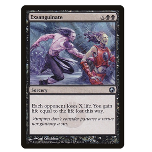 万智牌 小屋 放干鲜血 Exsanguinate 黑 银 莎莎