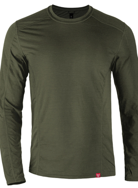 鬼谷战术VALIANT LS美丽诺羊毛竹节空气纱长袖T恤WOOLMARK可机洗