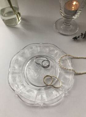 ins极简风闪钻心形戒指