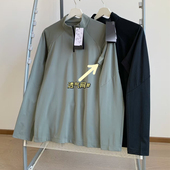 速干长袖 户外休闲 新款 春季 T恤半拉链运动体恤立领轻薄弹力衣 男士