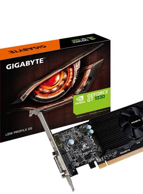 技嘉/GIGABYTE GT1030 2G DDR5显卡半高卡刀卡专业设计电脑亮机卡