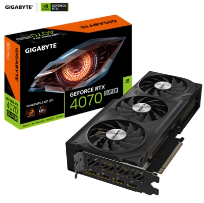 技嘉RTX4070SUPER WF3 12G 风魔三扇 全新盒装