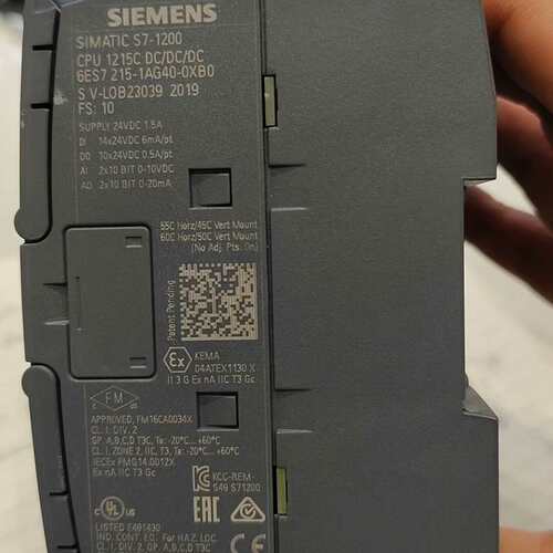 议价西门子S7-1200 CPU模块，型号6ES7 215-1A