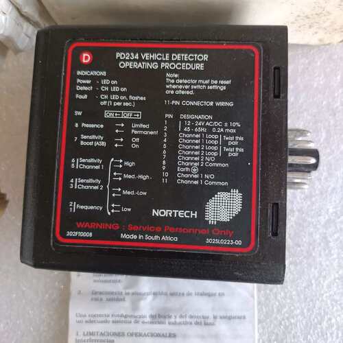 议价南非Nortech PD234车检器，全新库房闲置，带包装