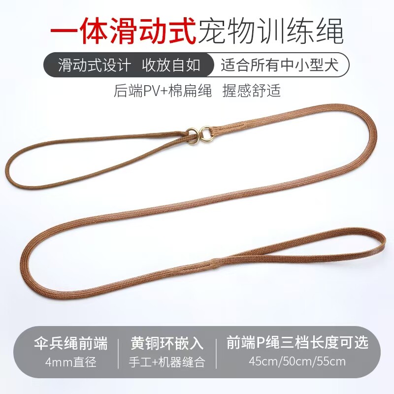 便携外出牵引绳中小型犬P绳链