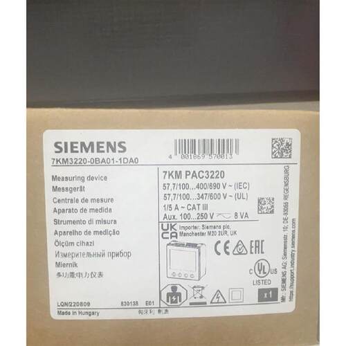 议价7KM3220-0BA01-1DA0西门子PAC3200多功能仪表LCD mm 电源监控