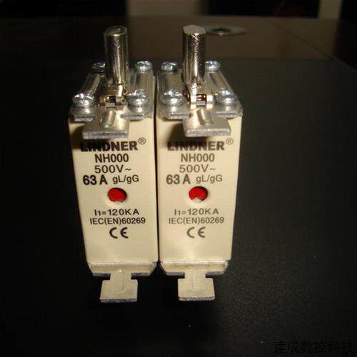 议价LINDNER熔断器NHC00/NH000-63A gL/gG 500V120KA (带指示灯
