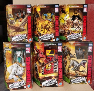 孩之宝 变形金刚围城王国蜘蛛勇士BW D级黑寡妇 黄豹 战戟 亘古龙