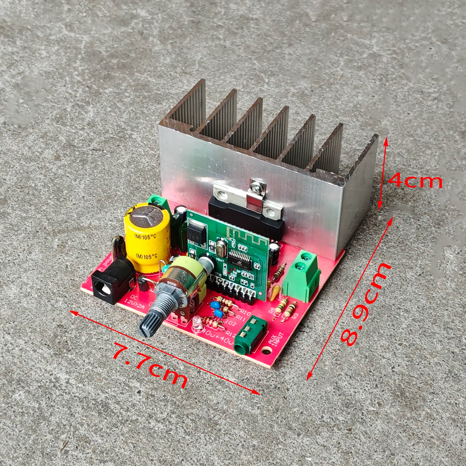 超越7190大功率蓝牙直流迷你型双声道功放板无噪音diy音箱12V音响