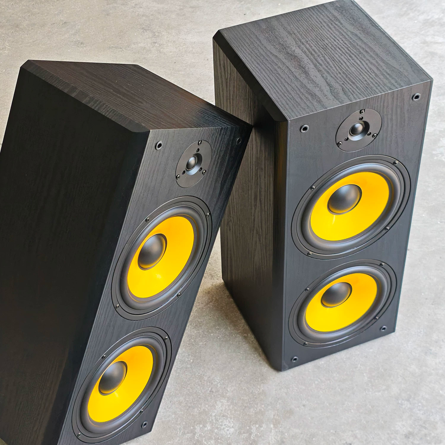 200瓦2个8寸低音喇叭客厅家庭影院HIFI音箱无源木质落地3分频音箱