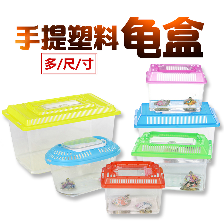 小号饲养盒运输塑料封闭式乌龟缸