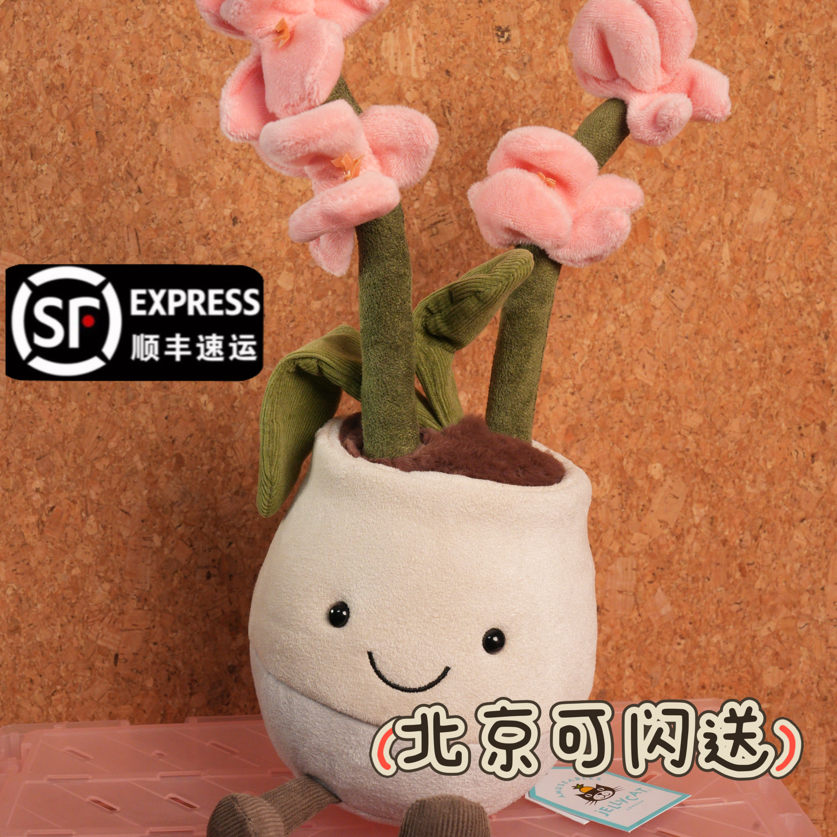 现货jellycat趣味奥丽莎兰花玩偶绿植盆栽系列毛绒玩具仿真花束,玩具/童车/益智/积木/模型,毛绒/玩偶/公仔/布艺类玩具,淘宝优惠券,粉丝福利购,淘宝优惠卷