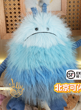 Jellycat英国赞布尔比外星人蓝色小怪兽毛绒玩具玩偶送礼公仔