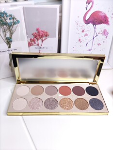 美国爆款荐Vanity Makeup The Signature 珠光哑光闪片12色眼影盘
