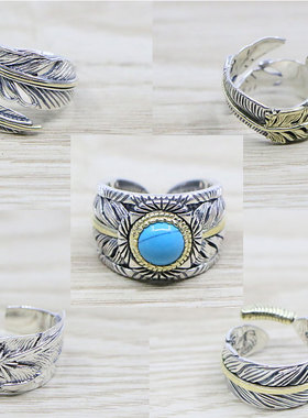 高桥吾郎纯银活口饰品炫酷风戒指