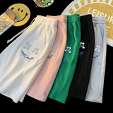 夏季短裤男女情侣运动五分裤D229A-DK09P40控55亮银凹凸印，男装牛仔裤，电商D229A