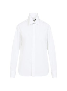 PHOEBE PHILO 女士白色有机棉正装衬衫 25早秋新款 意大利代购