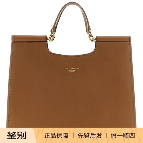 DOLCE & GABBANA 女士 sicily棕色小号手提包DG 25秋冬意大利代购