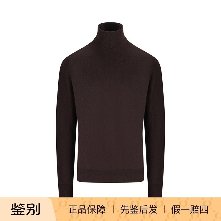 LORO PIANA男士棕色羊绒衫高领毛衣25早秋新款意大利代购诺悠翩雅