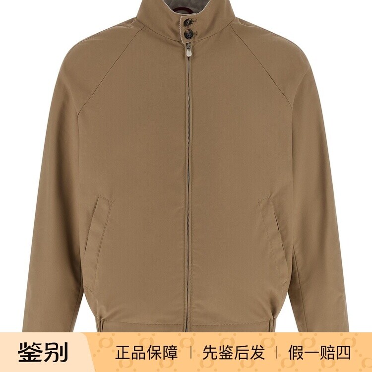 Brunello Cucinelli 男士米色棉尼立领BC夹克 26早春意大利代购正