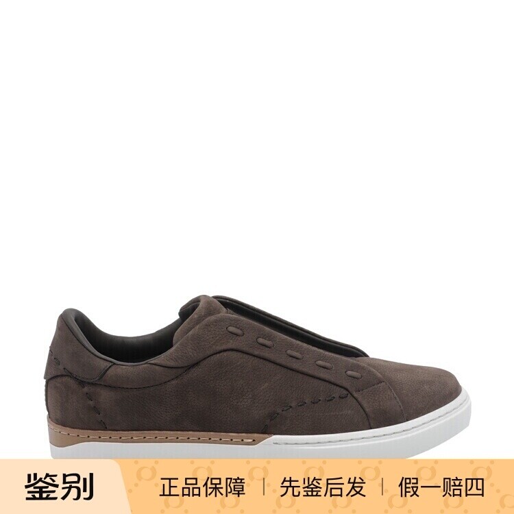 FENDI 芬迪 男士棕色city一脚蹬运动鞋 26早秋新款意大利代购正品