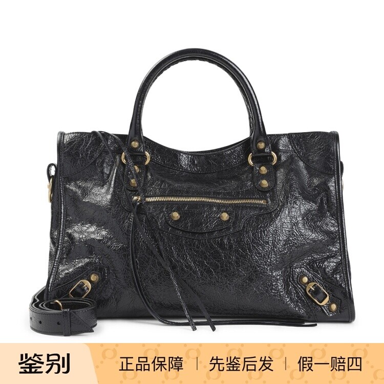 BALENCIAGA 巴黎世家中号le city 黑色女包 26早春新款意大利代购