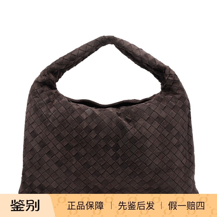 BOTTEGA VENETA 女士hop 棕色麂皮腋下包 26早春新款BV意大利代购