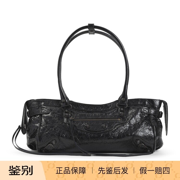 BALENCIAGA 巴黎世家女le city黑色east west包 26早春意大利代购