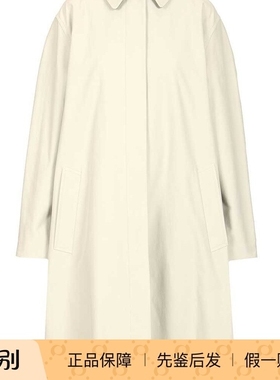 THE ROW 女士pluma 白色棉羊绒单排扣风衣2025秋冬新款意大利代购