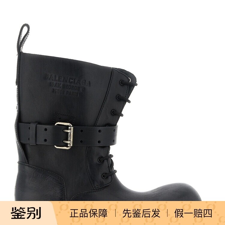 BALENCIAGA 巴黎世家男士venom 真皮中筒靴 26秋冬新款意大利代购