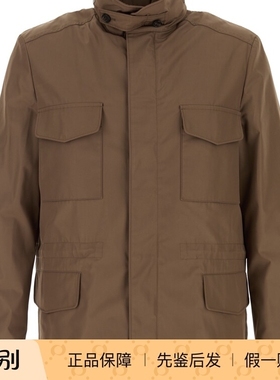 LORO PIANA 男棕色科技面料夹克25早秋新款意大利代购 LP诺悠翩雅