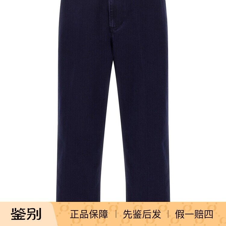 GUCCI 男士蓝色logo 牛仔裤 25秋冬新款 意大利代购