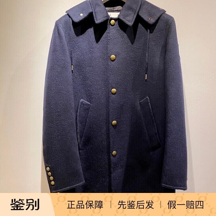 绝版Moncler中长羊毛秋冬大衣
