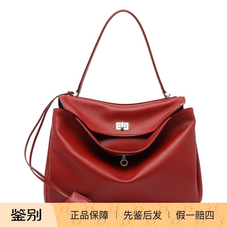 BALENCIAGA 巴黎世家女士中号rodeo 红色单肩包 26早春意大利代购