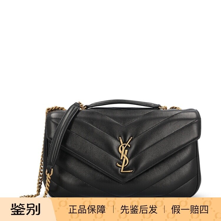 Saint Laurent 圣罗兰YSL小号loulou 黑金链条包26早春意大利代购