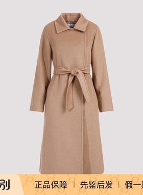 Max Mara  驼色羊驼毛系带大衣Manuela 2025秋冬新款  意大利代购