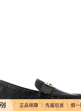 FEND 芬迪女士 黑色金属扣logo真皮乐福鞋 25早秋新款 意大利代购