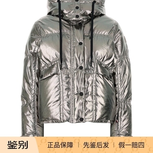 25秋冬意大利代购 银色连帽羽绒服 GRENOBLE女士Celaque MONCLER