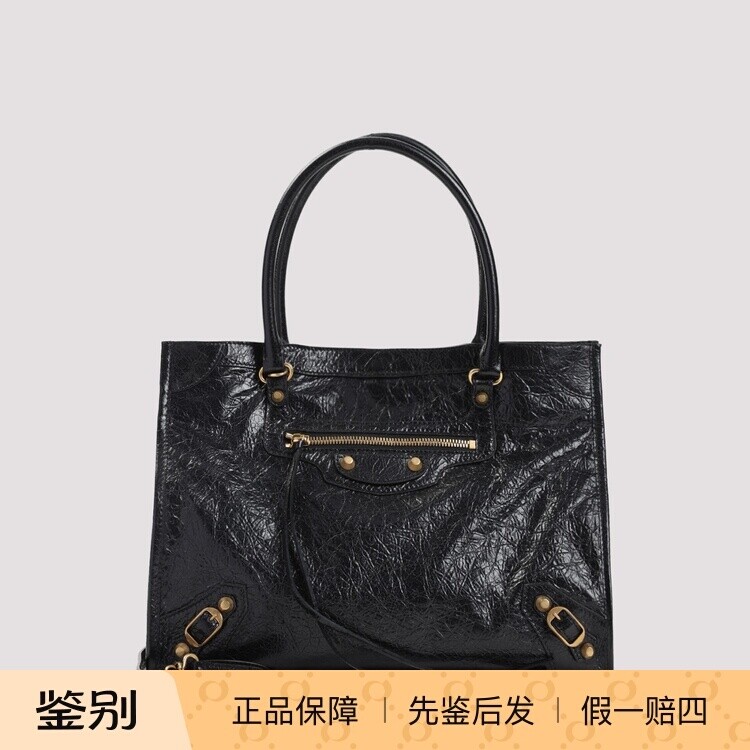 BALENCIAGA 巴黎世家女士黑色小号le city真皮包26早春意大利代购