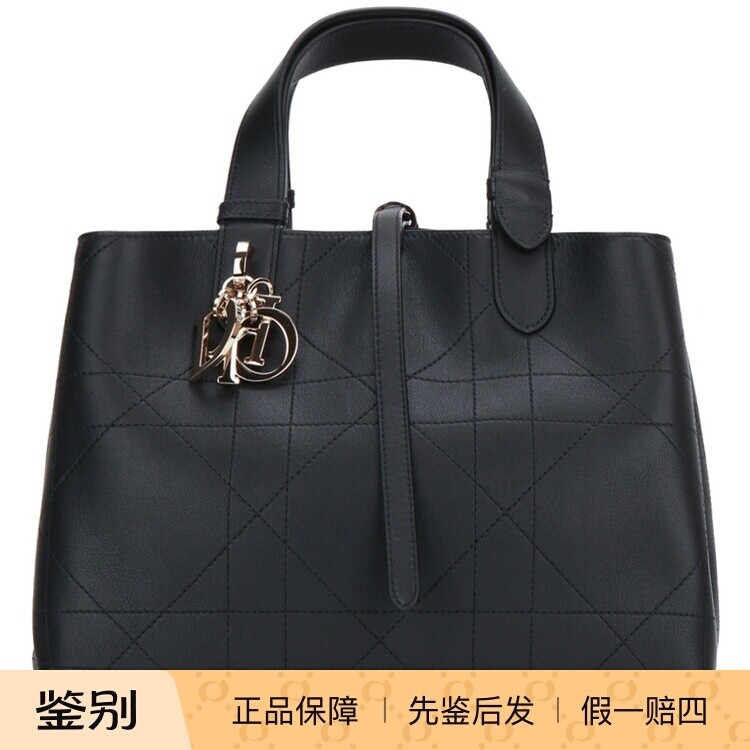 DIOR 迪奥 女士中号toujours黑色真皮腋下单肩包26秋冬意大利代购