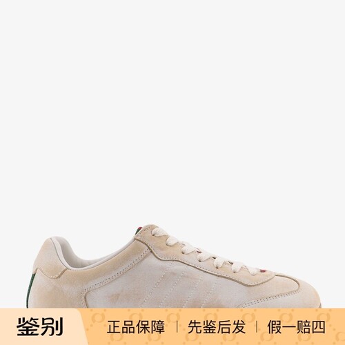 GUCCI 古驰女士白色shift 真皮做旧运动鞋 26早春新款 意大利代购