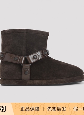 BALENCIAGA 巴黎世家女士alaska棕色麂皮靴 25秋冬新款意大利代购