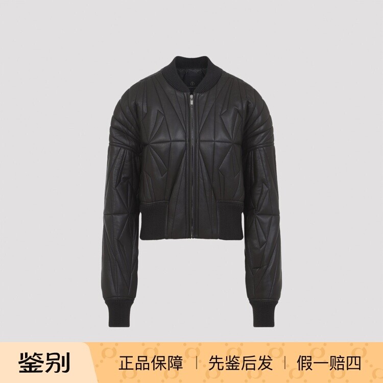 MONCLER rick owens geocamo女羊皮飞行员羽绒服26早春意大利代购