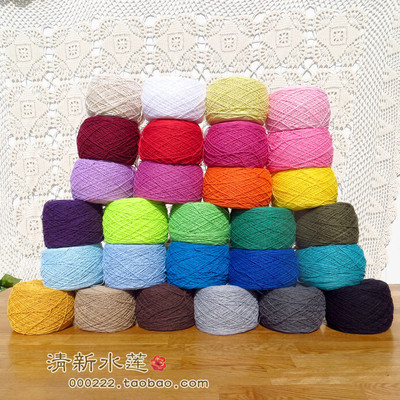 清新水莲65色手工钩花编织勾包