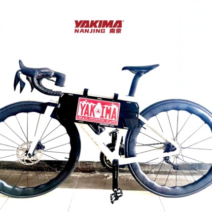 yakima多功能折叠车尾自行车架国内版牌照支架解决阻挡车牌问题