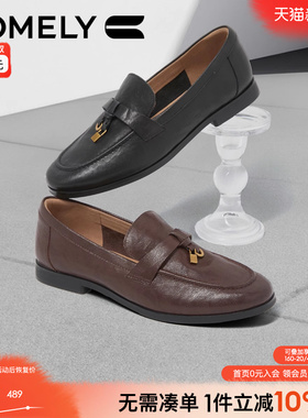 康莉乐福鞋女厚底2025年春季新款羊皮舒软小皮鞋商场同款KYQ51150