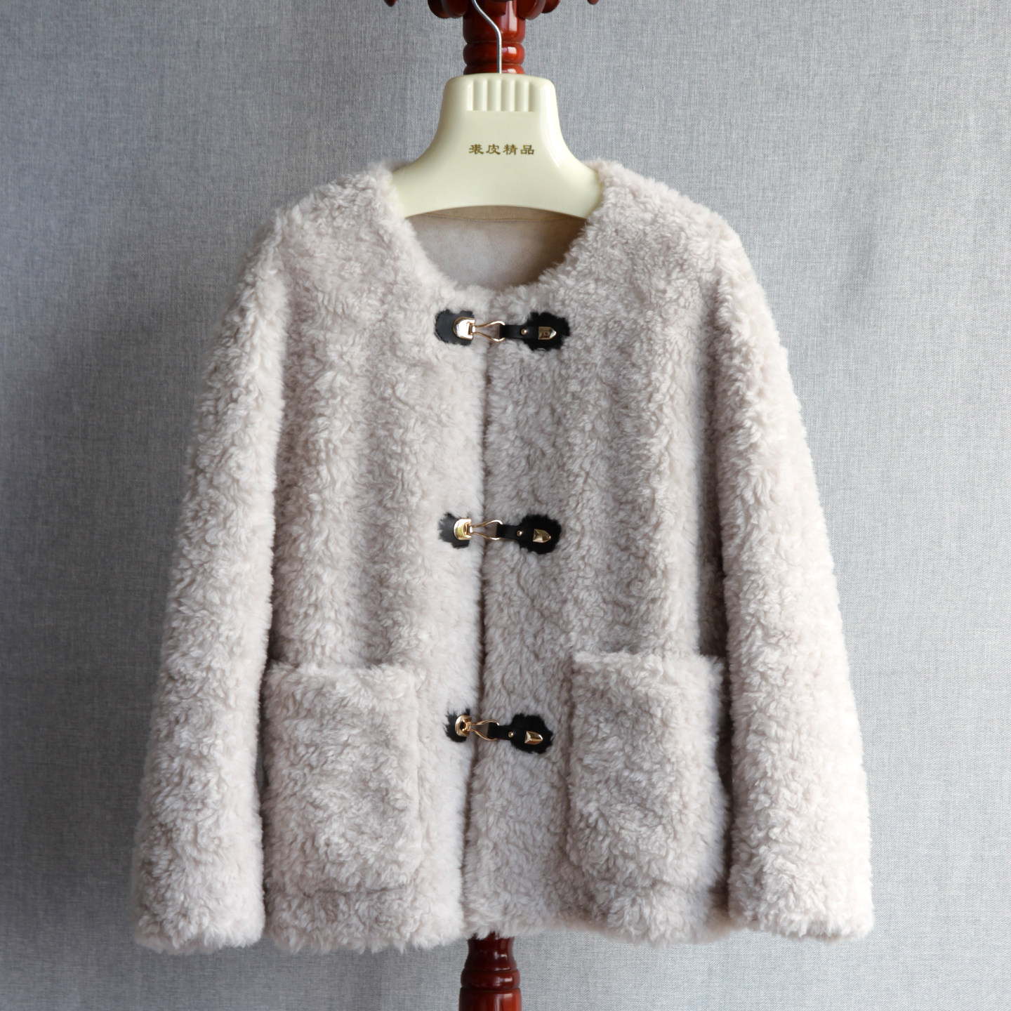 2025年进口澳洲全羊毛皮草外套颗粒复合皮毛一体羊剪绒皮草大衣,女装/女士精品,皮草,淘宝优惠券,粉丝福利购,淘宝优惠卷