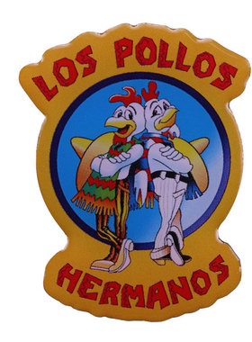 Los Pollos Hermanos炸鸡店胸针连续剧绝命毒师灵感徽章PIN