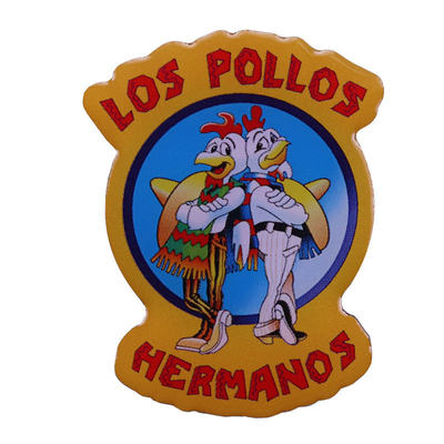 Los Pollos Hermanos炸鸡店胸针连续剧绝命毒师灵感徽章PIN