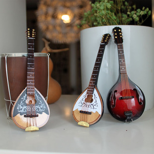 乐器四弦琴模型五弦琴班卓尔摆件曼托林饰品现代简约装饰品